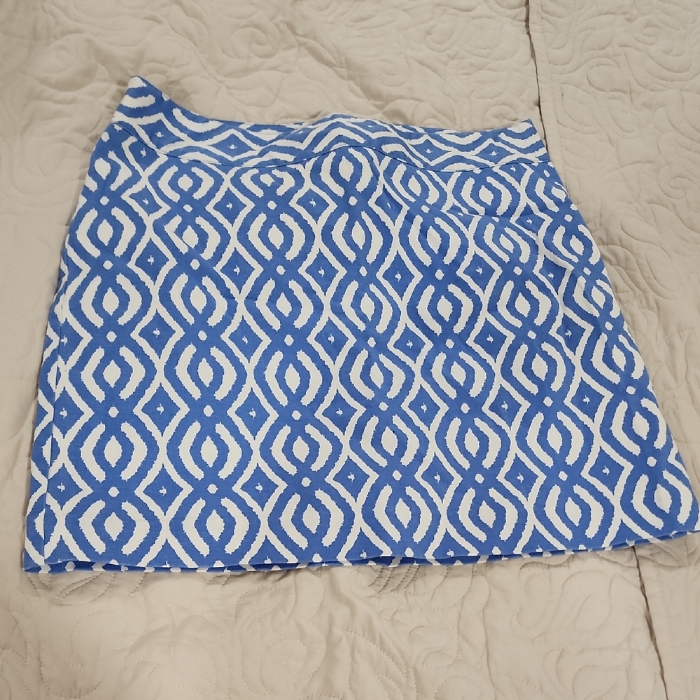 Vineyard Vines Blue and White Patterned Women's Skirt